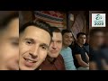 Рифат Зарипов и другие звезды татарской эстрады поют за столом на баяне