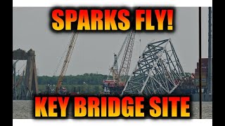 May 8, 2024 at the Key Bridge Collapse Site. The Dali remains waiting for shape charges in Baltimore by Minorcan Mullet 55,722 views 7 days ago 8 minutes, 3 seconds