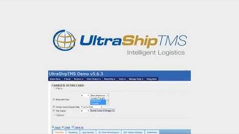 Carrier Scorecards from UltraShipTMS