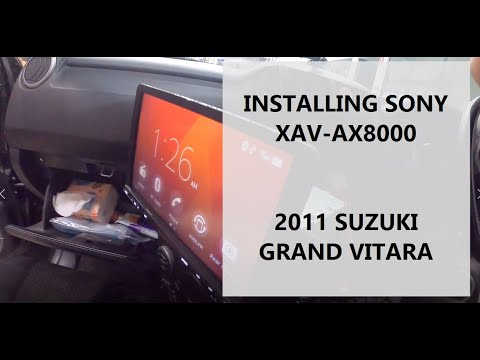 Installing Sony AX-8000 head unit  onto my 2011 Suzuki Grand Vitara