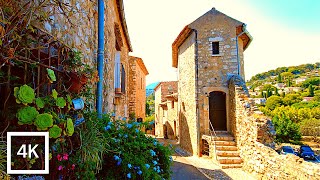 Saint Paul de Vence  Beautiful Medieval Village in the French Riviera | 4K Walk Côte d'Azur