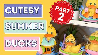 Summer Ducks DIY Set 🐥 | Pool Float &amp; Beach Duck Tutorial | Part 2 Tiered Tray Decor
