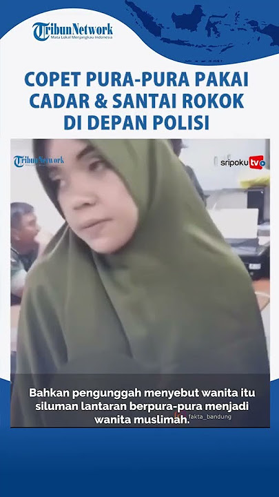 Viral Copet Pura-pura Berpakaian Syar'i di Masjid Al Jabbar, Santai Merokok di Depan Polisi