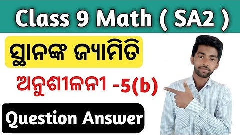 Exercise 5b Class 9th Math // Coordinate Geometry Question Answer
