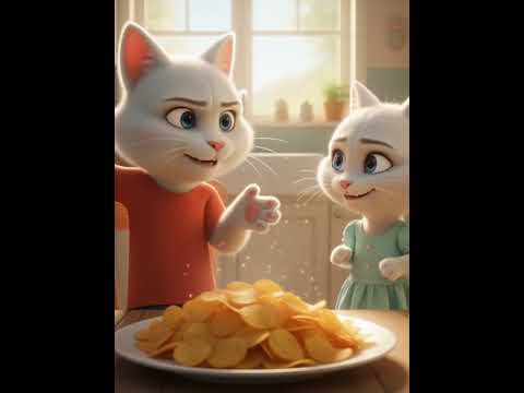 مياو عمل شيبسي في البيت شوفو اي الي حصل بعدها Ai Cartoon Kitten Animation Viral Funny Cat
