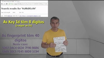 PGP3 - PGP Key ID  e a impressão digital da chave   - PGP Fingerprint