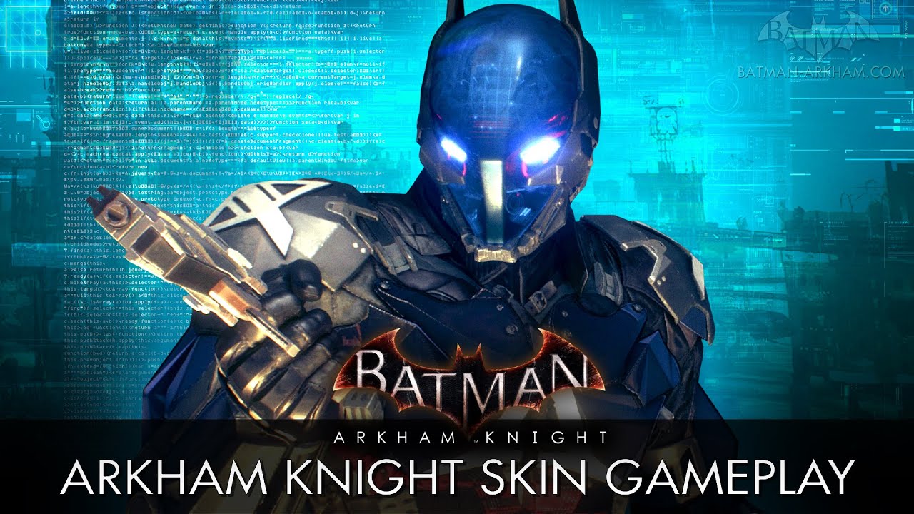 Batman: Arkham Knight - Arkham Knight Skin Gameplay (Free Roam) - YouTube