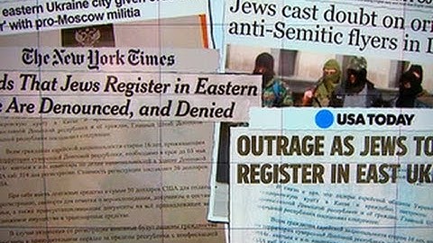 Confusion over who is behind leaflets intimidating Ukrainian Jews