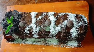 gâteau la bûche /حلوى لاكريم رولي بمكونات ساهلة ماهلة