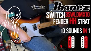 10 Sounds Check. Fender HH Strat with Ibanez Switch 3SWLDMX10-2