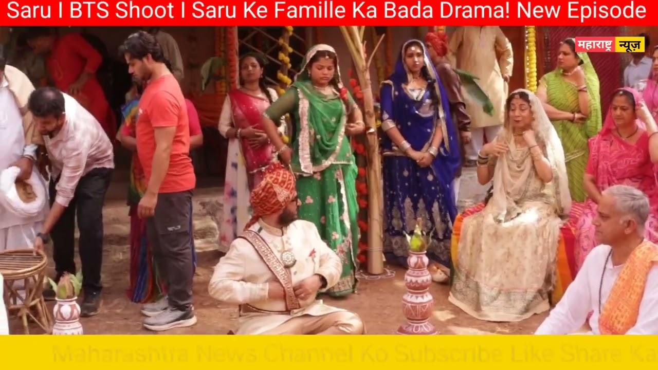 Saru I BTS Shoot I Saru Ke Famille Ka Bada Drama! New Episode | Maharashtra News 