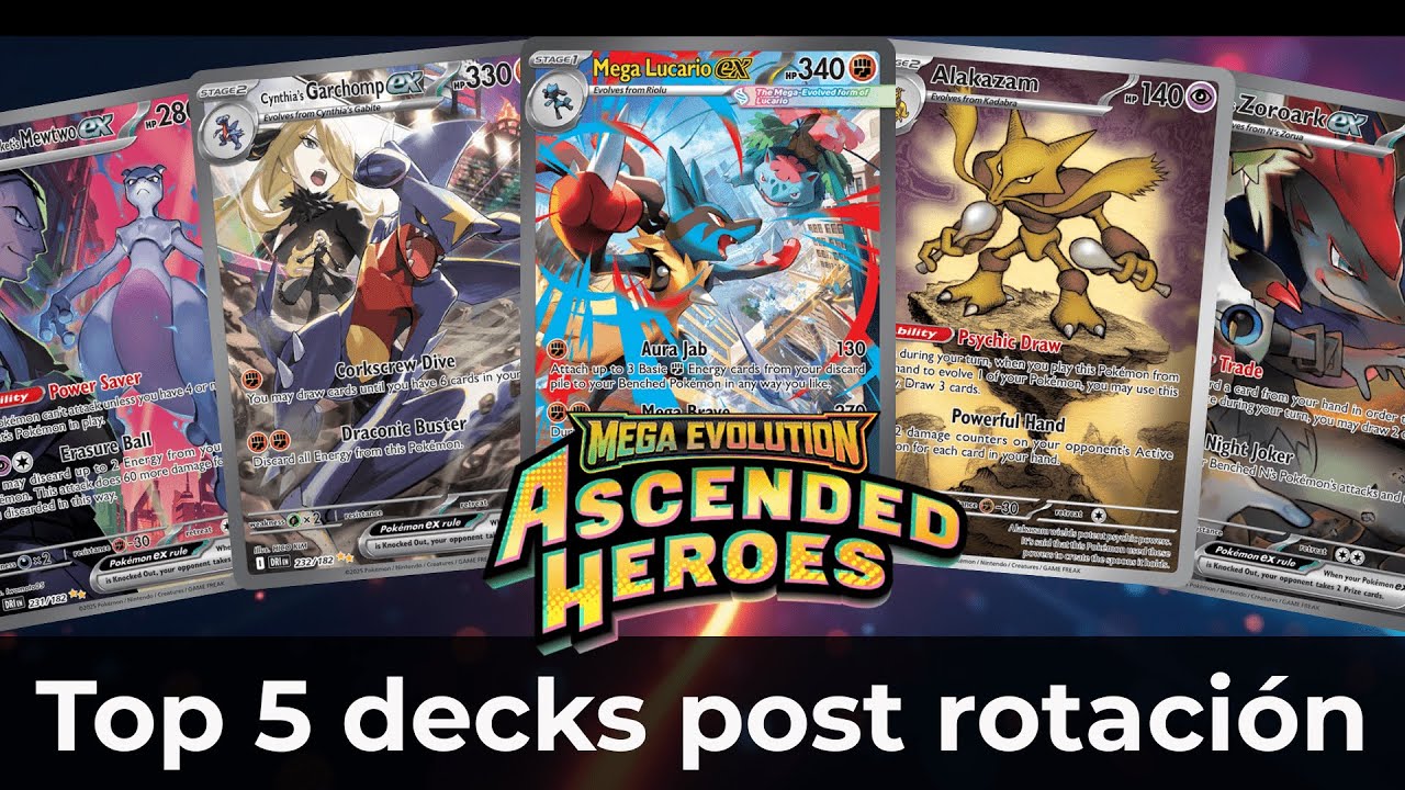 Japan Post Rotation Meta Pokemon TOP 5 MEJORES DECKS POST ROTACIÓN 🔥 | Meta Pokémon TCG 2026 - YouTube