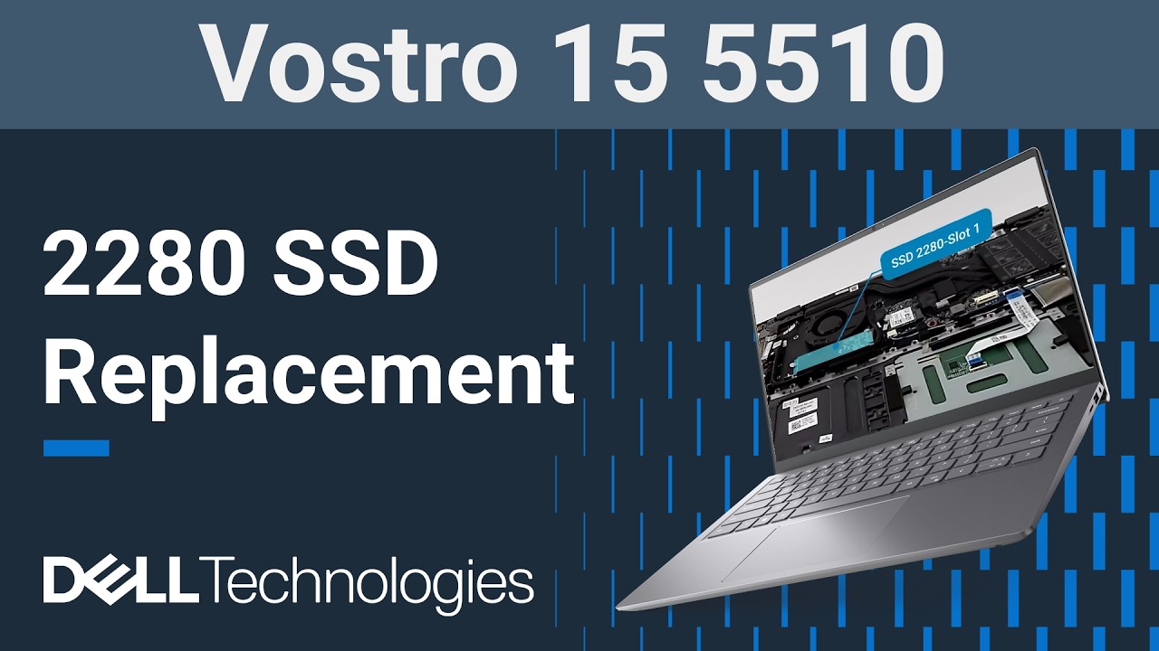 Dell Vostro 15 5510 | How to replace the 2280 solid state drive