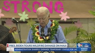 Biden says federal government will help Maui 'for as long as it takes' to recover from wildfire