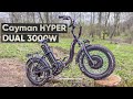 ТОПОВЫЙ складной ЭЛЕКТРО ФЭТБАЙК НА 3000W | Обзор электро фэтбайка Cayman HYPER DUAL 3000W