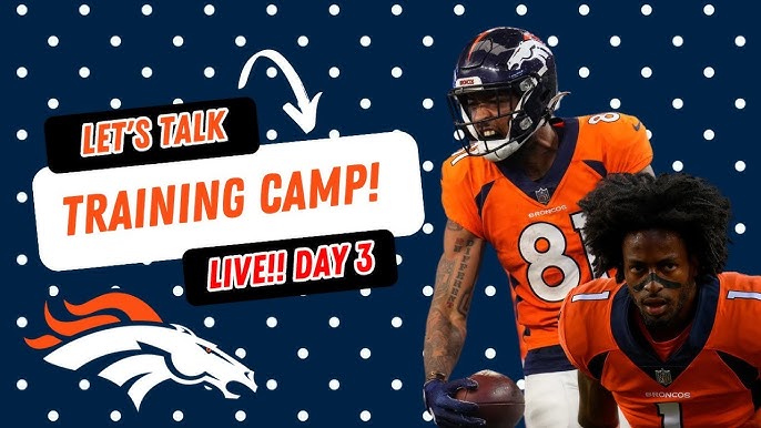 Broncos Lose Tim Patrick & KJ Hamler: Denver Broncos Training Camp Day 3  News and Notes LIVE Q&A!! 