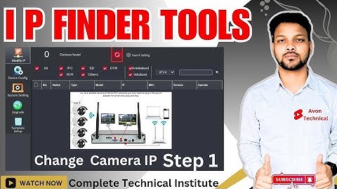 IP Finder Tools Use Kaise kare || How To Change Camera IP || How to Access Laptop#cctv