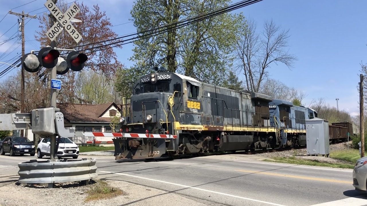 Huge Storage Car Freight Train, Longest Short Line Train Ever 4 Cincinnati Eastern Railroad!  CCET