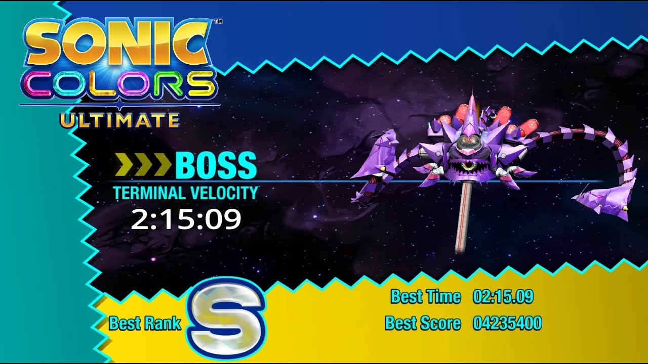 Nega-Wisp Armor Speedrun 2:15:09 (Sonic Colors: Ultimate)