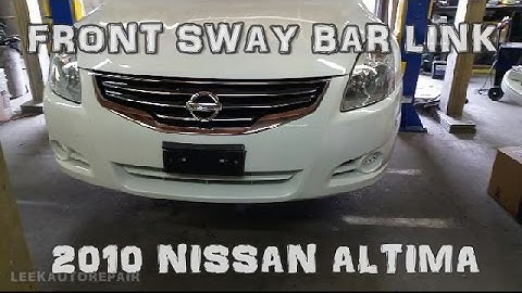 How to Replace Front Sway Bar Links 2007-2012 Nissan Altima