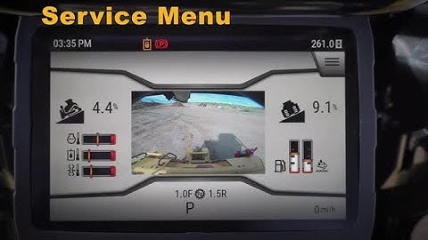 Cat® Next Gen Dozer Monitor: Service Menu