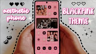 make your android homescreen aesthetic 🖤 BLACKPINK theme 💕 screenshot 1