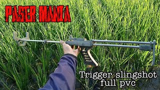 how to make trigger slingshot from PVC || ketapel modern #slingshotfishingindonesia