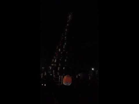 jack daniels holiday barrel tree lighting 2013 youtube