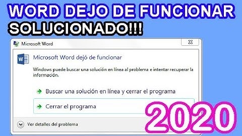 ★ WORD DEJO DE FUNCIONAR | METODO DEFINITIVO (SOLUCIONADO!!!) - 2019