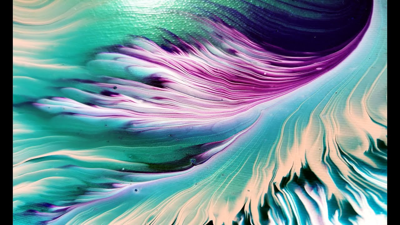 (474) Split cup KISS POUR ~ Acrylic pour painting ~ Step by step ...