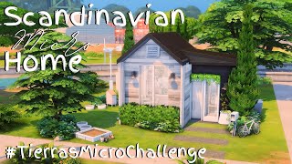 Scandinavian Micro Home 🌼// The Sims 4: Speed Build // #TierrasMicroChallenge // No CC