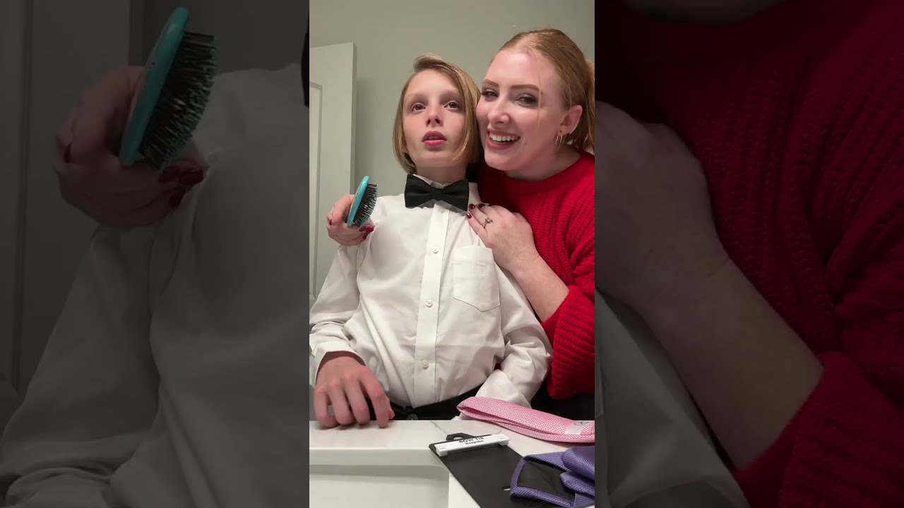 *first* school dance &ldquo;SECRET&rdquo; w/ big brother 🥺 grwm + 4 kids