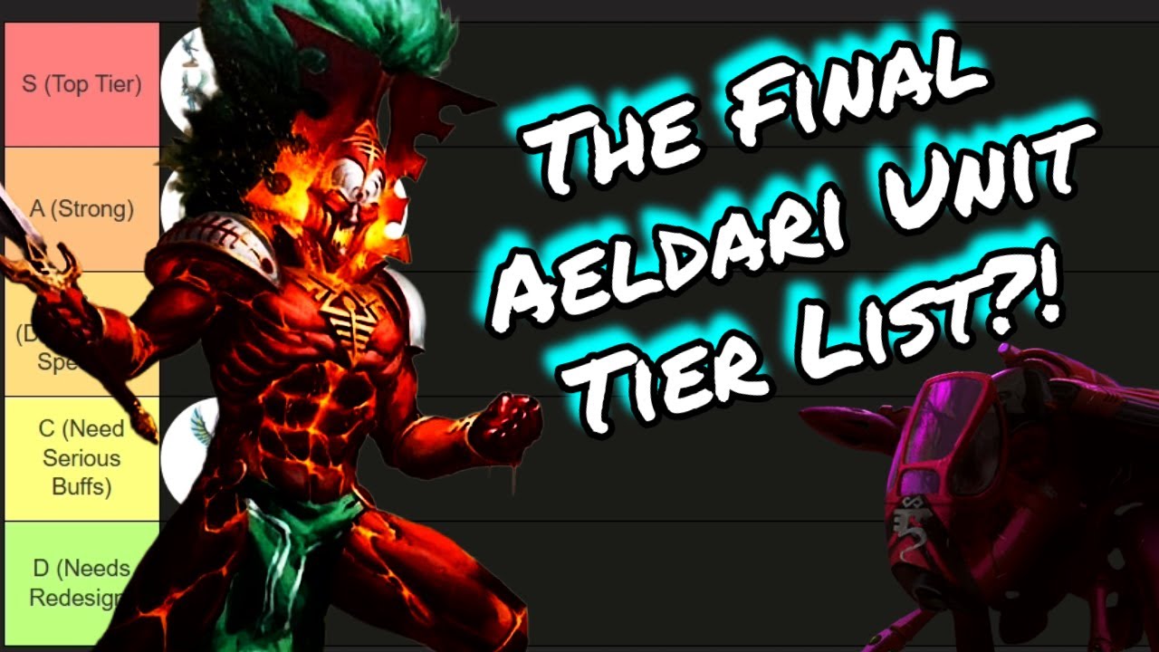 The FINAL Aeldari Unit Tier List of 10th Edition!?-