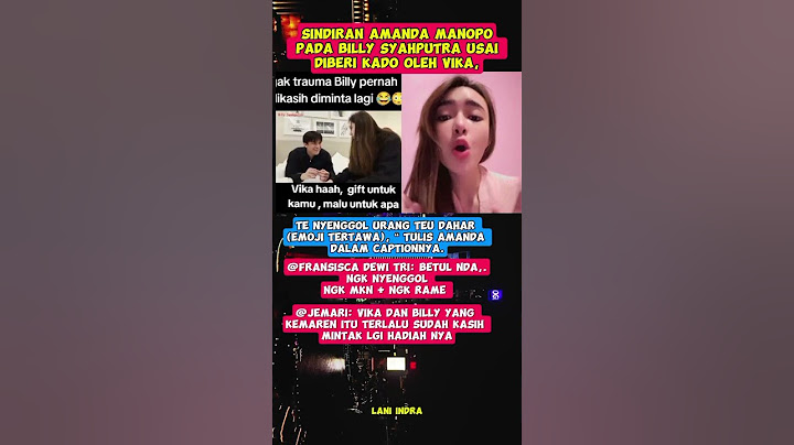 Sindiran Amanda Manopo pada Billy Syahputra Usai Diberi Kado oleh Vika #amandamanopo #billysyahputra