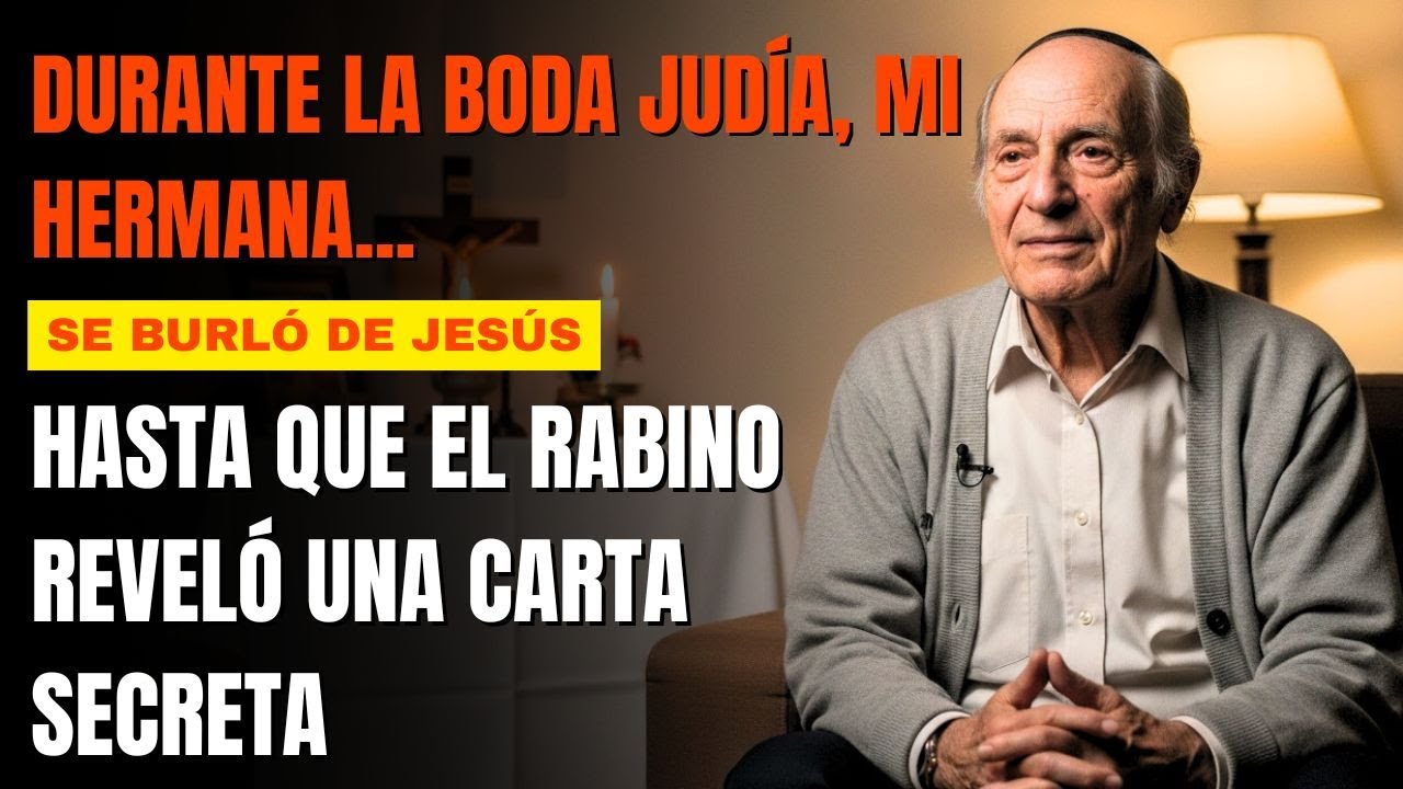 DURANTE LA BODA JUDÍA, MI HERMANA SE BURLÓ DE JESÚS HASTA QUE EL RABINO REVELÓ UNA CARTA SECRETA
