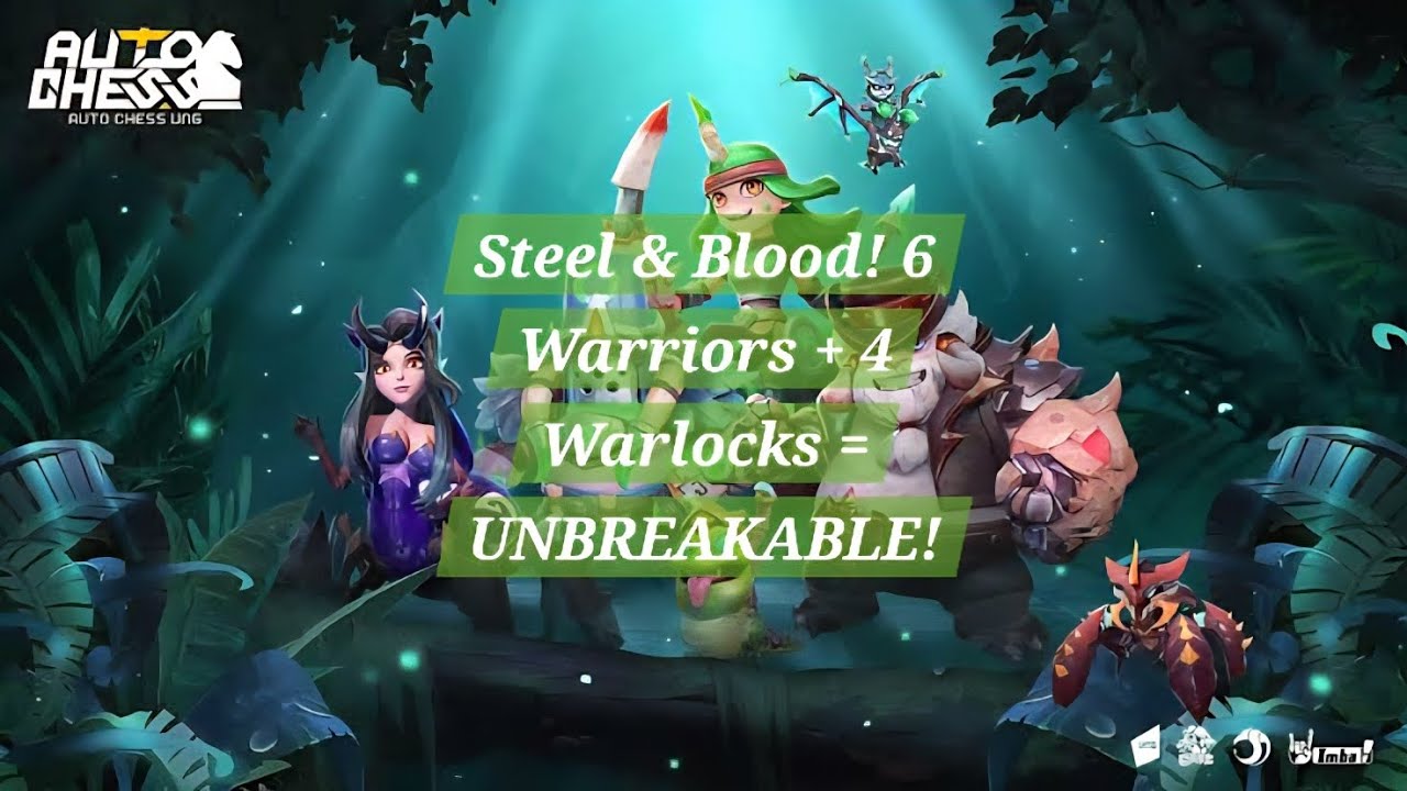 Dragonest Auto Chess | Unkillable Wall! 6 Warriors + 4 Warlocks = Total Domination!