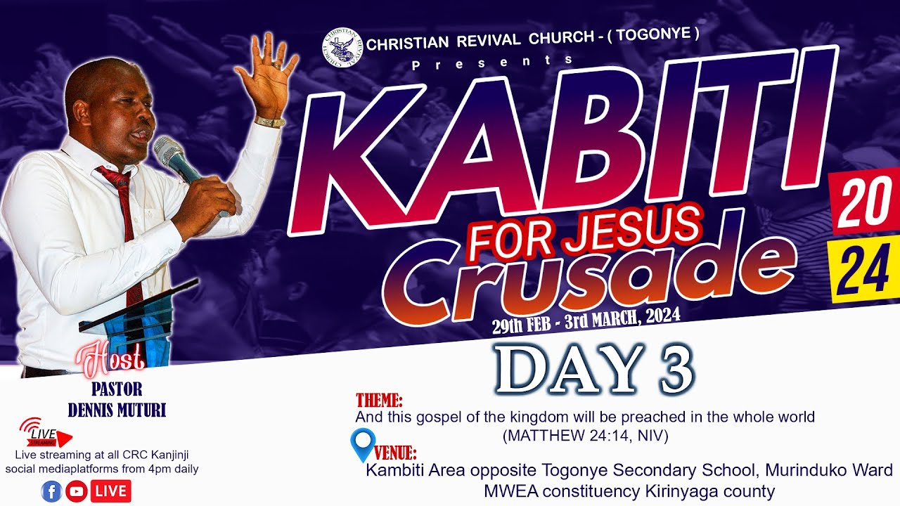 KABITI FOR JESUS CRUSADE DAY 3 || 2nd MARCH,2024 - YouTube