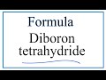 Diborane and Molecular Prefixes