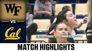 Wake Forest vs. Cal Match Highlights | 2026 ACC Volleyball