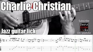 Charlie Christian Solo Guitar Transcription & Backing Track | Bennys' buggle chords