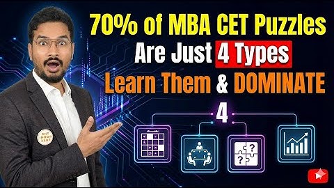 70% of MBA CET Puzzles Are Just 4 Types | Puzzle Strategy | Shekhar Sir | JBIMS | IIM L Convert