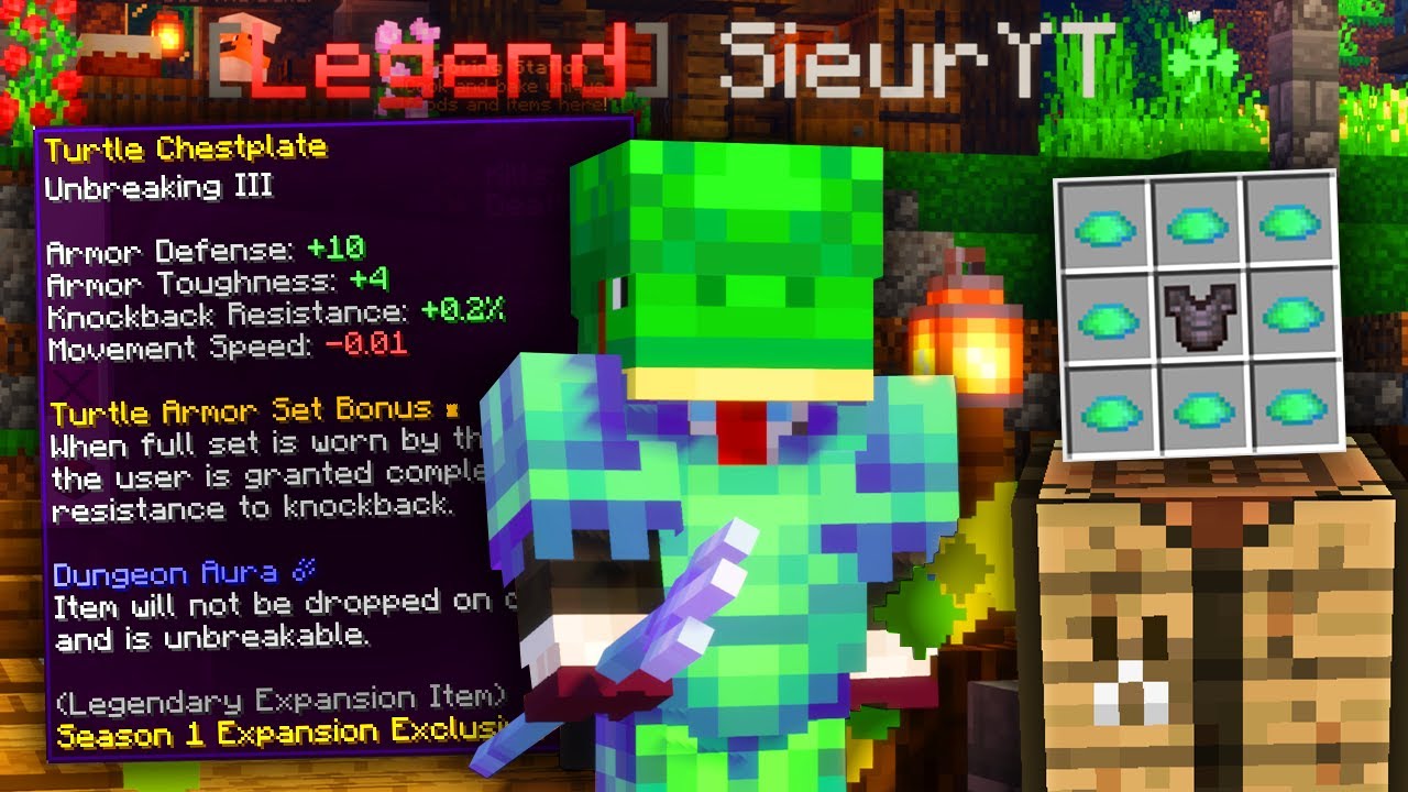 NEW! Custom Turtle Armor & Turtle Warrior Guide (The Excavice SMP ...