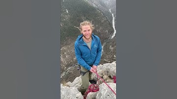 Rappelling off a 1,000 foot cliff #adventure