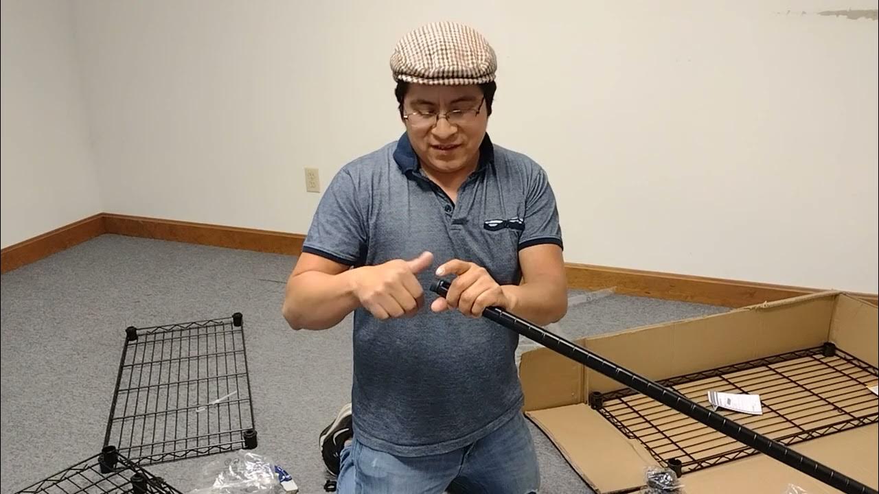 How to install HDX Shelving 5 Tier Home Depot, YouTube