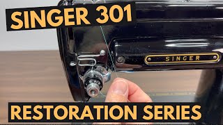Threading, Winding a Bobbin and Test Sewing on a Singer 301