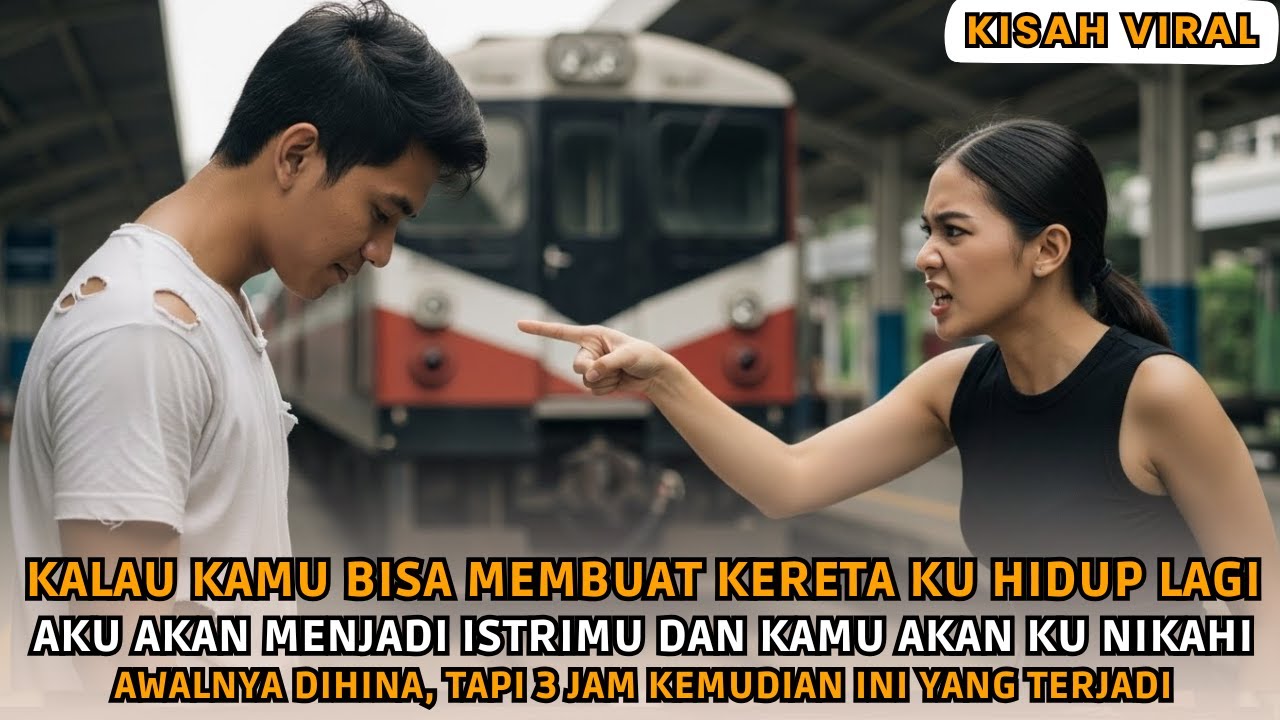 Kalau Kamu Bisa Hidupkan Kereta Api Ini, Akan Aku Nikahi! Awalnya Dihina, Akhirnya Dia..