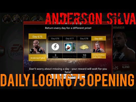 EA SPORTS UFC Mobile - Daily Login Reward: Day 675 Anderson Silva Pack Opening!