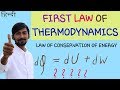 [HINDI] FIRST LAW OF THERMODYNAMICS ~ LAWS OF NATURE ~ CONSERVATION OF ENERGY