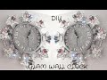 DIY DOLLARSTORE GLAM WALL CLOCK