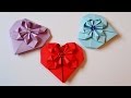 Валентинка из бумаги Оригами. Heart paper Origami